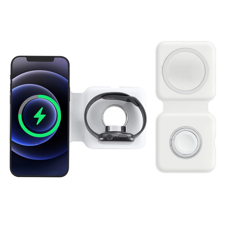Smartwatch X12 - 2w1 Magsafe Duo magnetyczna bezprzewodowa ładowarka