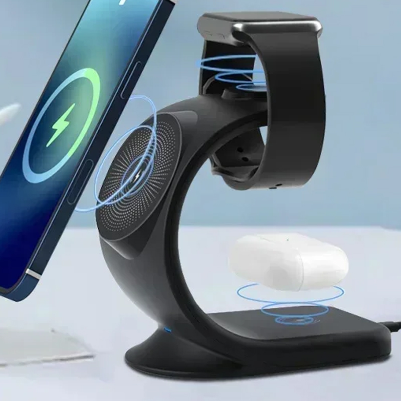 Smartwatch Ac - Magnetyczna ładowarka bezprzewodowa 3 w 1,