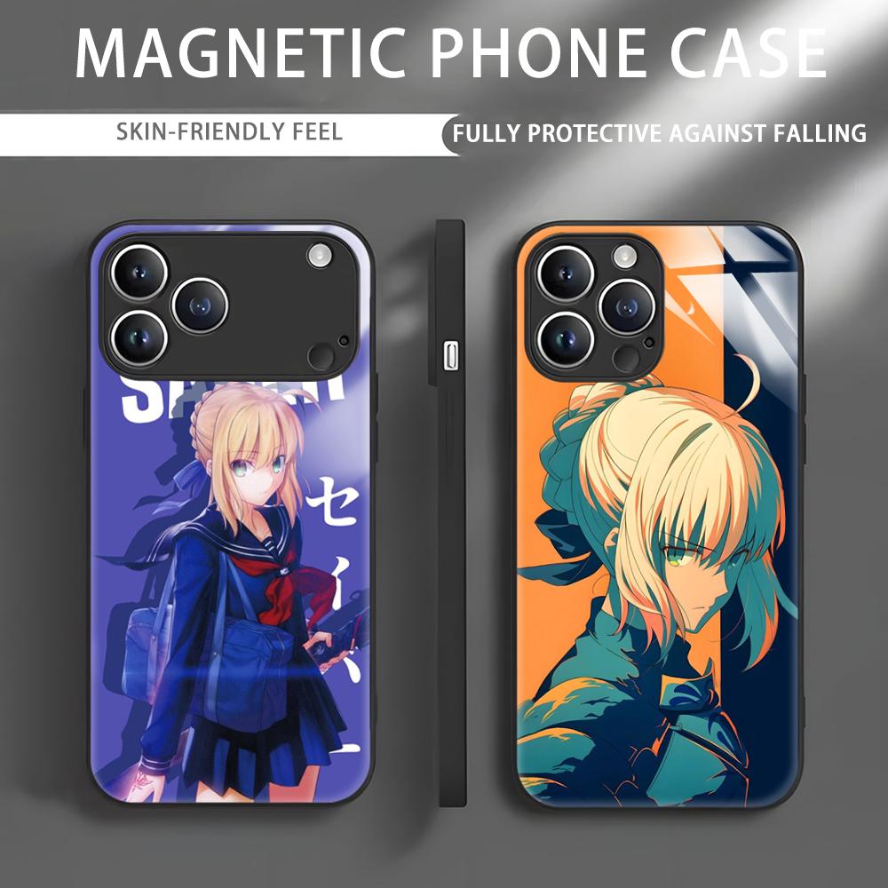 Apple Iphone 15 - Etui na telefon Anime Fate S-Saber