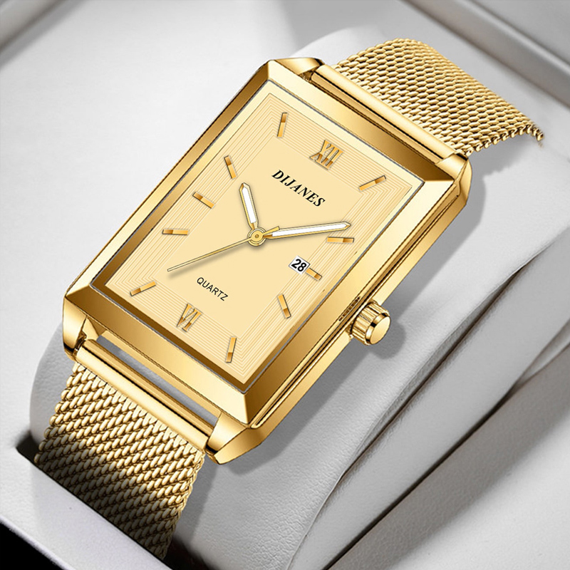 Męski kalendarz data sport i w – Stainless Mesh Band recenzja i cena