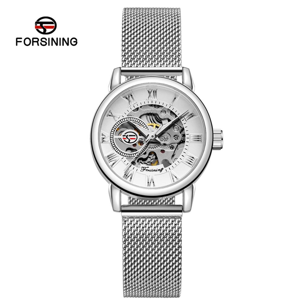 Reloj Mujer FORSINING modny da – Stainless Mesh Band recenzja i cena