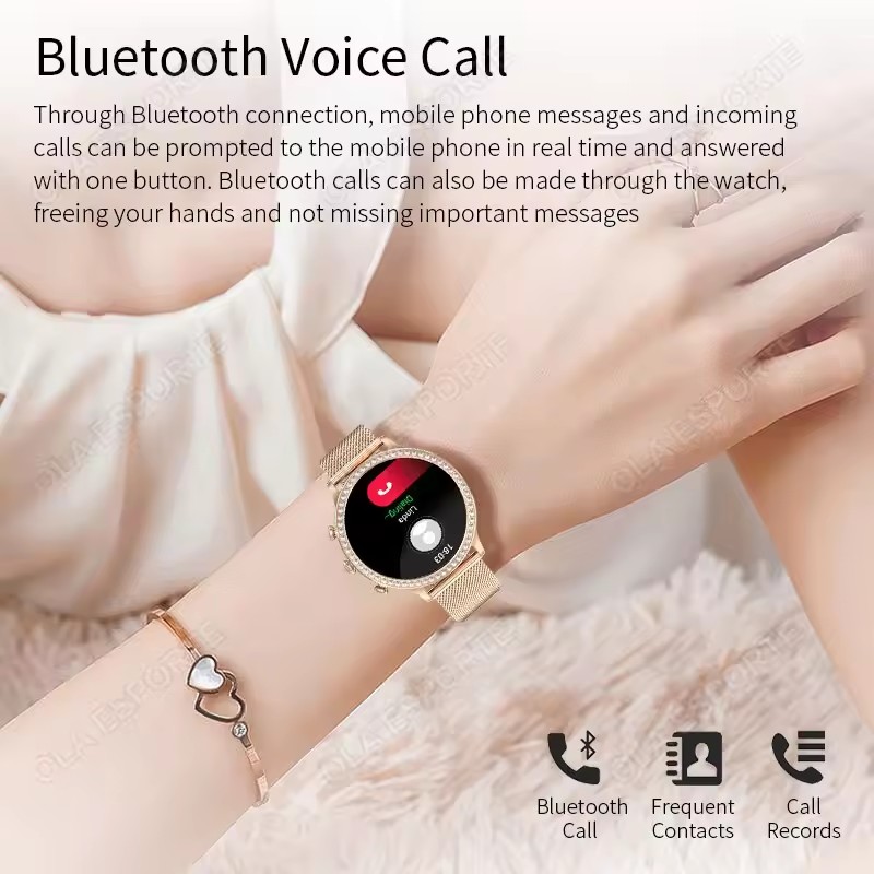 Elegancki damski smartwatch z  – Smartwatch X12 recenzja i cena
