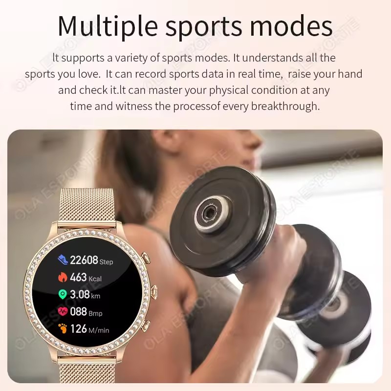 Elegancki damski smartwatch z  – Smartwatch X12 recenzja i cena